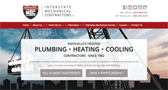 Desktop Screenshot of interstatemechanical.com